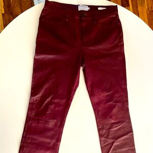 Frame Atelier lamb leather pants 29 mahogany